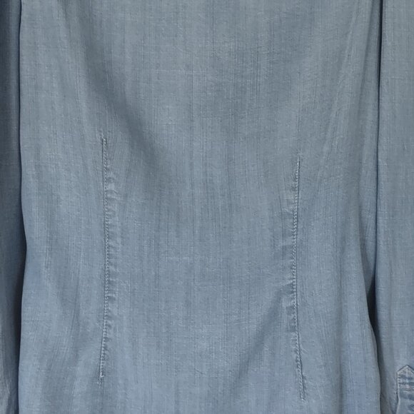 For The Republic Women’s Denim Button-up Shirt  - MEDIUM - Picture 7 of 13